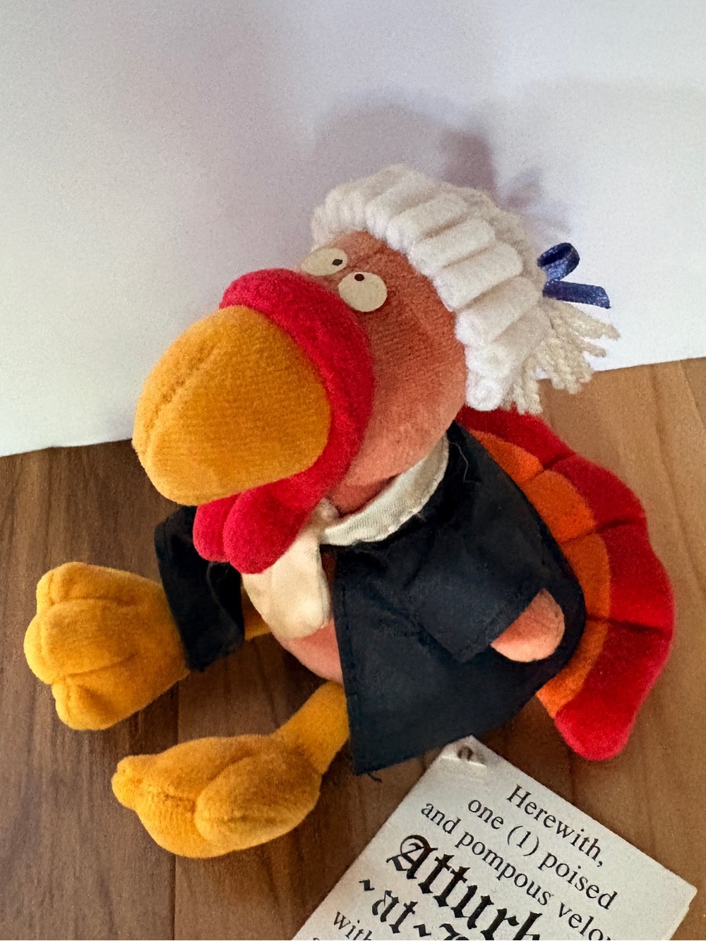 Sandra Boynton for Gund Plush Turkey in Legal Costume 1994